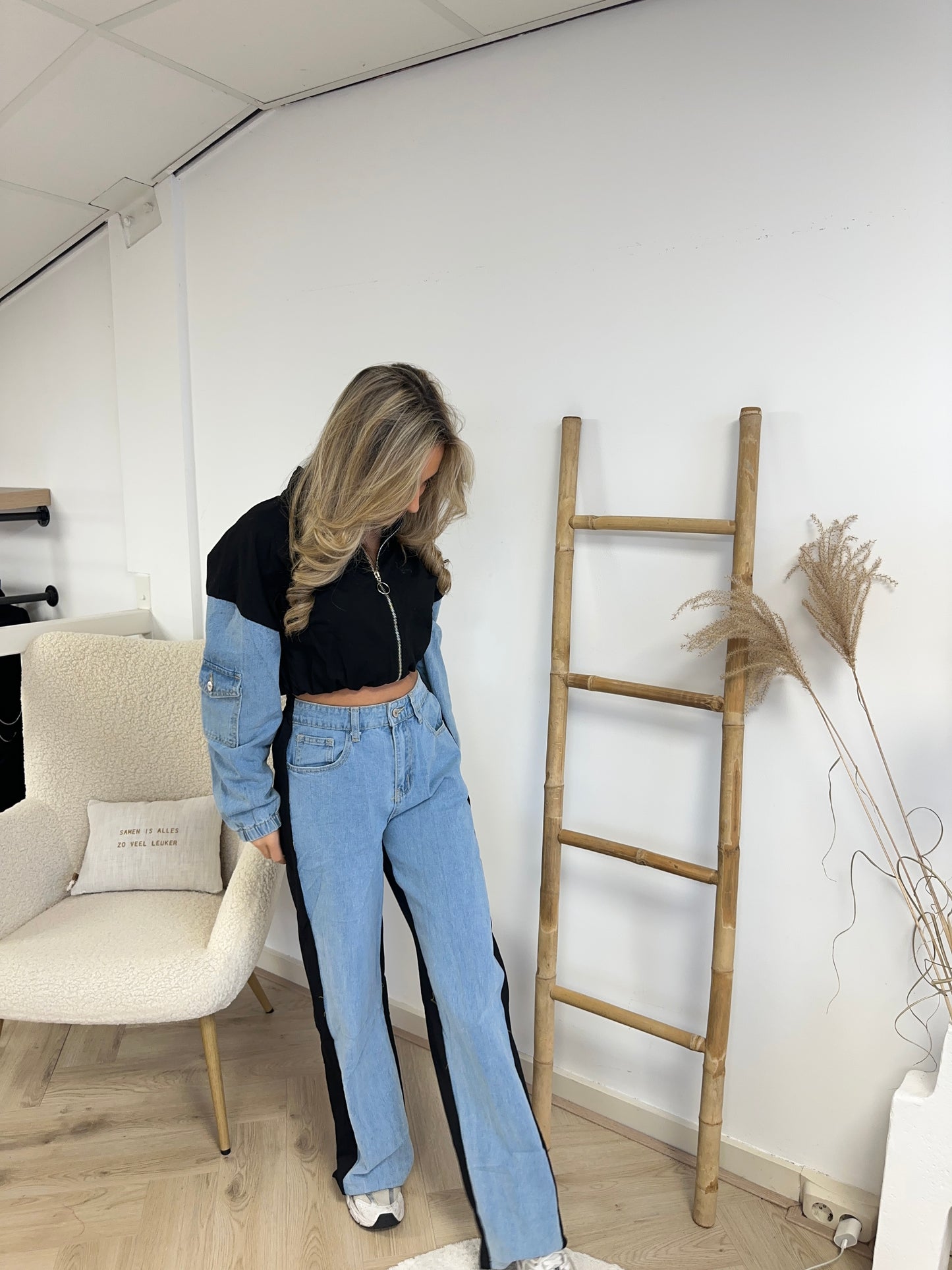 JOGGER/JEANS ESMEE - ZWART